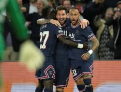 Liga Champions, PSG vs Manchester City: Skor 2-0
