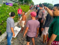 Melintas Rel tanpa Palangan, Asyik Main HP, Dua Pelajar Tewas Dihantam KA