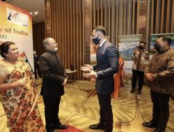 Diundang Duta Besar Manoj Bharti, AHY: Selamat Hari Jadi ke-73 Republik India