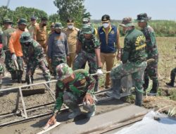 TMMD ke-114 di Lamongan, Dandim Beri Sarana Tambahan, Bupati Puji Kerja Bergotong Royong