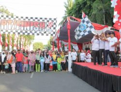 Ajak dan Sehatkan Warga, Pemkab Lamongan Gelar Senam dan Jalan Sehat