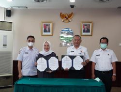 Bupati Bojonegoro Bersama Sekretaris Utama BMKG Tandatangani MoU terkait Mitigasi Bencana