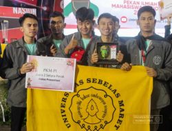 Inovasi Mesin Purus Kayu, Mahasiswa UNS Raih Medali Perak Presentasi Pimnas 2022
