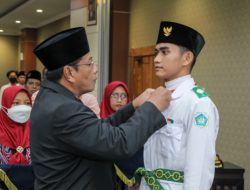 Purna Paskibraka, Dikukuhkan Duta Pancasila Lamongan, Diminta Jadi Garda Terdepan Indonesia