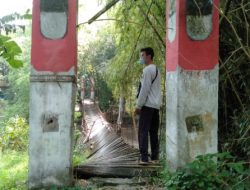 Jembatan Gantung Sidodadi Ambrol, Warga Sambat karena Sulit Akses Jalan