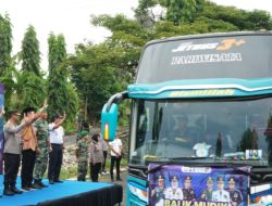 Realisasikan Balik Mudik 2023 Aman dan Berkesan, Bupati Berangkatkan Tiga Bis