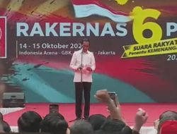 Projo Gelar Rakernas, Jokowi dan Para Ketua Umum Parpol KIM Hadir di Indonesia Arena GBK