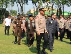 Ikut Apel Kesiapan Pemilu 2024, Pj Bupati Adriyanto Ajak Warga Jaga Kondusivitas