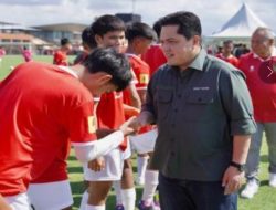 Semangati Pemain, Erick Thohir Tetap Apresiasi Perjuangan Tim U-17 Indonesia