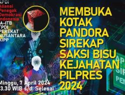 Hadirkan Pakar IT, Diskusi Bongkar Kotak Pandora Bernama Sirekap Siap Digelar
