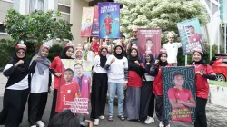 Apresiasi Perjuangan Rizky Ridho, Mahasiswa UM Surabaya Ikut Rayakan Kemenangan