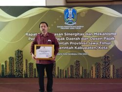 Raih Penghargaan, Pemkab Bojonegoro Peringkat 3 Kepatuhan Pembayaran Pajak Kendaraan Dinas