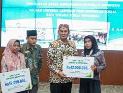 Fasilitasi Perlinsos Tenaga Kerja Informal, Pemkab Lamongan Dilirik Ombudsman RI