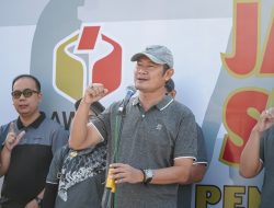 Jalan Sehat Bareng Panwaslu, Bupati Ajak Warga Turut Awasi Pilkada 2024