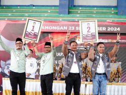 KPU Lamongan Tetapkan Nomor Urut Paslon Bupati dan Wakil Bupati Pilkada 2024