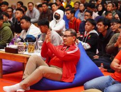 Pupuk Nasionalisme, Warga Batu Antusias Nobar Indonesia vs China di Balai Kota