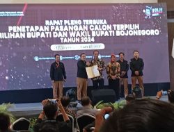 KPU Tetapkan Bupati-Wabup Terpilih, Wahono Ajak Bangun Bojonegoro