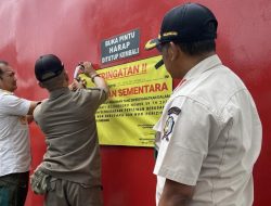 Satpol PP Bojonegoro Hentikan Produksi Pabrik PT Sata Tec Indonesia