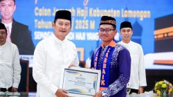 Pesan Jaga Kesehatan, Bupati Yes Berangkatkan Jamaah Haji Lamongan