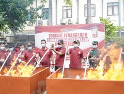 Dukung Penerimaan Negara, Lamongan Musnahkan Barang Kena Cukai Ilegal