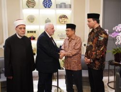 Kunjungi Indonesia, Menteri Wakaf Suriah Sebut JK Tokoh Perdamaian Dunia