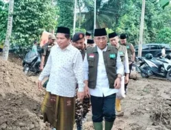 Didampingi Menag, Gus Yahya Kunjungi Posko dan Korban Bencana di Aceh
