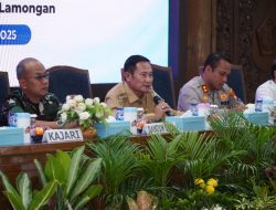 Jelang Nataru Forkopimda Lamongan Gelar Rakor Lintas Sektoral