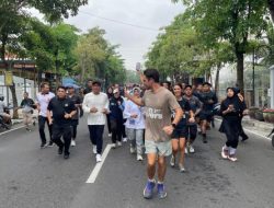 Peduli Sungai, Bupati-Wabup Sambut Tiga Pelari Bersaudara asal Prancis