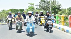 Bupati Yes Kenalkan Potensi Wisata Waduk Gondang ke Scooterist Jatim